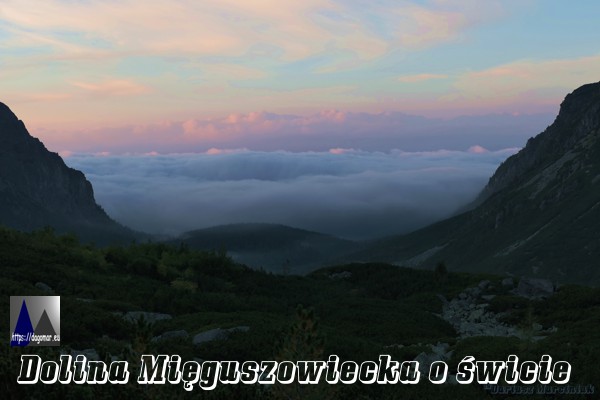 Dolina Mięguszowiecka o świcie